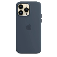  Apple iphone 14 Pro Silicone Case, Storm Blue, синий