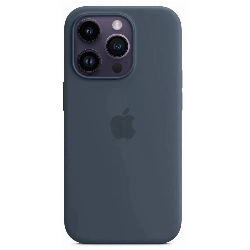 Чехол Apple iphone 14 Pro Silicone Case, Storm Blue, синий