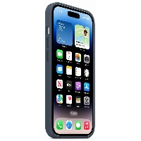  Apple iphone 14 Pro Silicone Case, Storm Blue, синий
