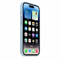  Apple iphone 14 Pro Silicone Case, Sky, голубой