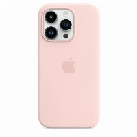 Apple iphone 14 Pro Silicone Case, Chalk Pink, розовый