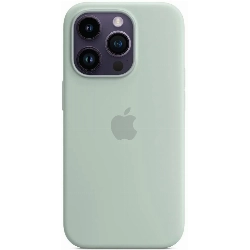 Чехол Apple iphone 14 Pro Silicone Case, Succulent, зеленый