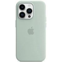 Apple iphone 14 Pro Silicone Case, Succulent, зеленый