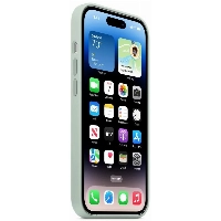 Apple iphone 14 Pro Silicone Case, Succulent, зеленый
