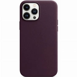 Чехол Apple iPhone 13 Leather Case, Dark Cherry, бордовый