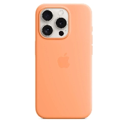 Чехол Apple iPhone 15 Pro Max Silicone Case с MagSafe, Orange Sorbet, оранжевый