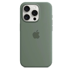 Чехол Apple iPhone 15 Pro Max Silicone Case с MagSafe, Cypress, зеленый