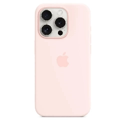 Чехол Apple iPhone 15 Pro Max Silicone Case с MagSafe, Light Pink, розовый