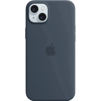 Чехол Apple iPhone 15 Silicone Case с MagSafe, Storm Blue, синий