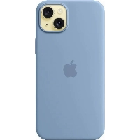 Apple iPhone 15 Plus Silicone Case с MagSafe, Winter Blue, голубой