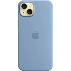 Чехол Apple iPhone 15 Plus Silicone Case с MagSafe, Winter Blue, голубой