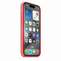 Apple iPhone 15 Plus Silicone Case с MagSafe, Guava, розовый