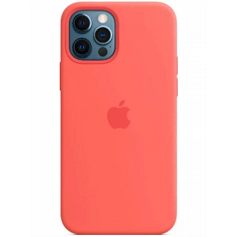 Чехол Iphone 12 Pro Max Silicone Case, Pink Citrus, розовый