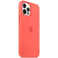 Iphone 12 Pro Max Silicone Case, Pink Citrus, розовый