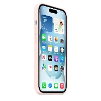 Apple iPhone 15 Plus Silicone Case с MagSafe, Light Pink, розовый