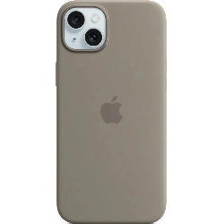 Чехол Apple iPhone 15 Silicone Case с MagSafe, Clay, серый