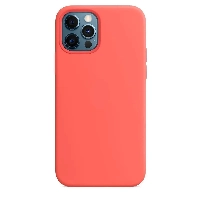 Iphone 12 /12 Pro Silicone Case, Pink Citrus, розовый