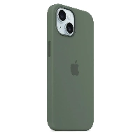 Apple iPhone 15 Silicone Case с MagSafe, Cypress, зеленый