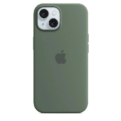 Чехол Apple iPhone 15 Silicone Case с MagSafe, Cypress, зеленый