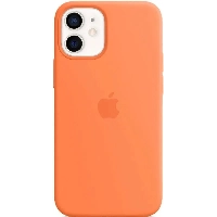Iphone 12 mini Silicone Case, Kumquat, оранжевый