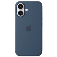  Apple iPhone 16 Silicone Case с MagSafe, Denim, синий