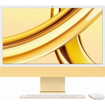 Моноблок Apple iMac 24 2023 Z19F000DD, 4480x2520, Apple M3, RAM 24 ГБ, SSD 1024 ГБ, 8-core CPU, 10-core GPU, MacOS, Yellow, желтый