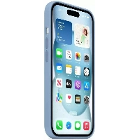  Apple iPhone 15 Silicone Case с MagSafe, Winter Blue, голубой