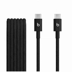 Кабель Apple Beats USBC to USBC Woven Cable (1.5 m), Bolt Black, черный