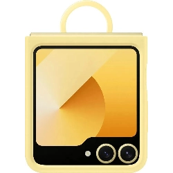 Чехол Samsung Galaxy Z Flip 6 Silicone Case with Ring, Yellow, желтый