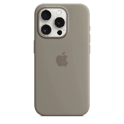 Чехол Apple iPhone 15 Pro Silicone Case с MagSafe, Clay, серый