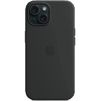 Apple iPhone 15 Silicone Case (MT0J3), Black, черный