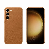 Samsung Galaxy S23 Leather Case, Brown, коричневый