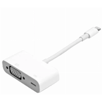 Apple Lightning на VGA (MD825), White, белый