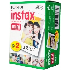 Упаковка фотобумаги Fujifilm Instax Mini Glossy Films, 20 фотографий, белая 