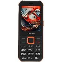 Сотовый телефон Philips Xenium X300, Black/Orange, черный/оранжевый