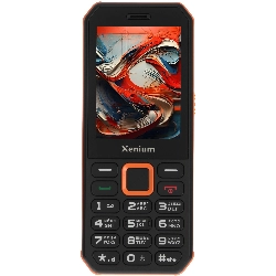 Сотовый телефон Philips Xenium X300, Black/Orange, черный/оранжевый