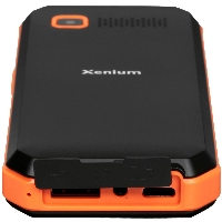 Сотовый телефон Philips Xenium X300, Black/Orange, черный/оранжевый