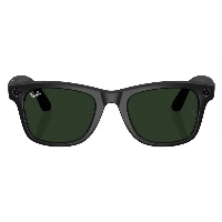 RayBan Wayfarer Matte Black/ Tranz Graphit Green Size 53, RW4008 