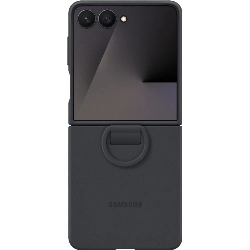 Чехол Samsung Galaxy Flip 7 Silicone Case Ring, Black, черный