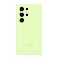 Samsung Galaxy S24 Ultra Silicone Case, Green, зелёный