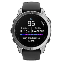 Умные часы Garmin Fenix E, 47 мм, Amoled Stainless Steel/Black