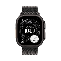 Apple Watch Ultra 3 49 мм, Black Titanium Milanese Black Loop L