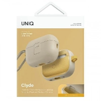 Чехол Uniq Clyde для Airpods Pro 2, Ivory/Yellow, бежевый/желтый