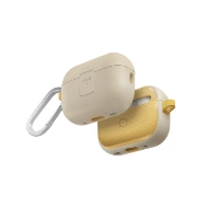 Чехол Uniq Clyde для Airpods Pro 2, Ivory/Yellow, бежевый/желтый