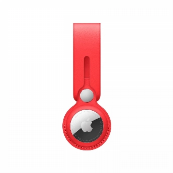 Брелок для Apple AirTag Leather Loop, Red