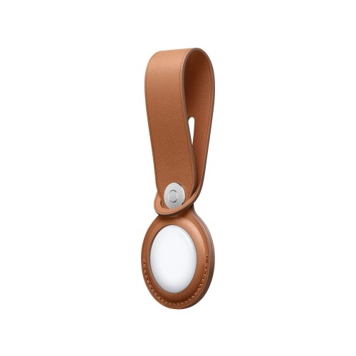 Брелок для Apple AirTag Leather Loop, Saddle Brown