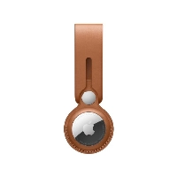 Брелок для Apple AirTag Leather Loop, Saddle Brown
