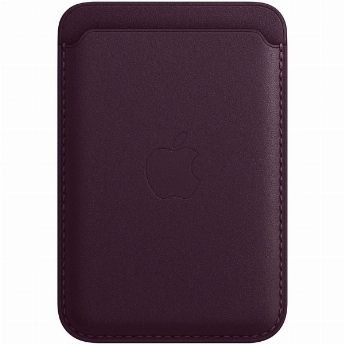 Кардхолдер Apple iPhone Leather Wallet Dark Cherry (MM0T3)