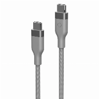 Кабель EnergEA HELIX Magnetic USB-C to USB-C 100W 480 Mbps 1.5м, титан