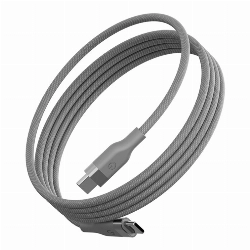 Кабель EnergEA HELIX Magnetic USB-C to USB-C 100W 480 Mbps 1.5м, титан